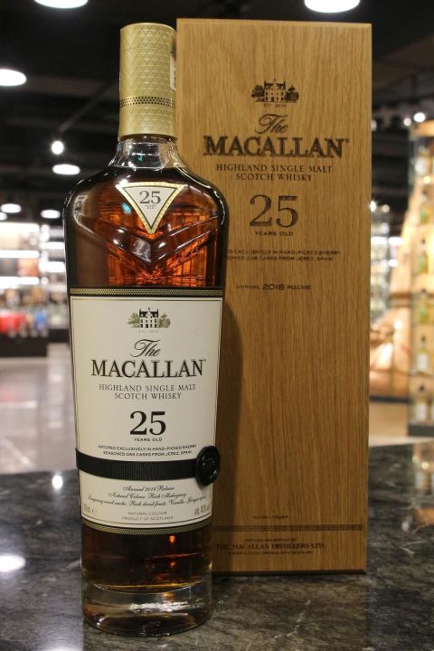 (現貨) Macallan 25 Years 2018 Release 麥卡倫 25年 2018版 (700ml 43%)