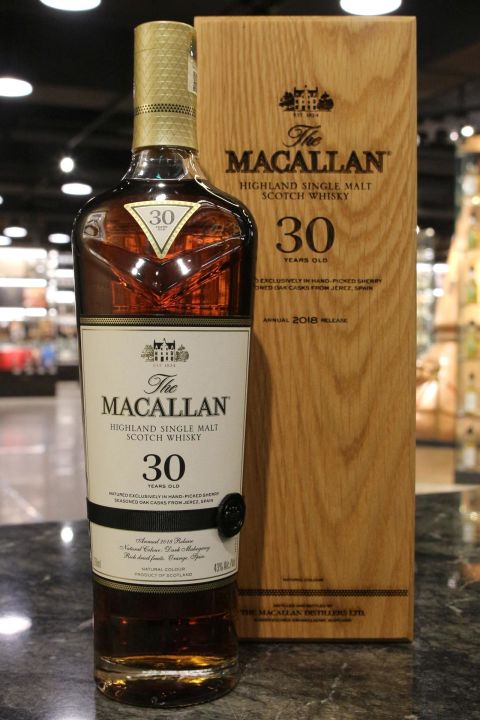 (現貨) Macallan 30 Years 2018 Release 麥卡倫 30年 2018版 (750ml 43%)