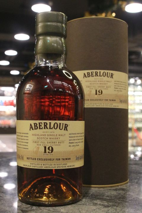 (現貨) Aberlour 19 Years Single Cask 1st Fill Sherry Butt 亞伯樂 19年 初次雪莉桶 單桶 (700ml 58.9% )