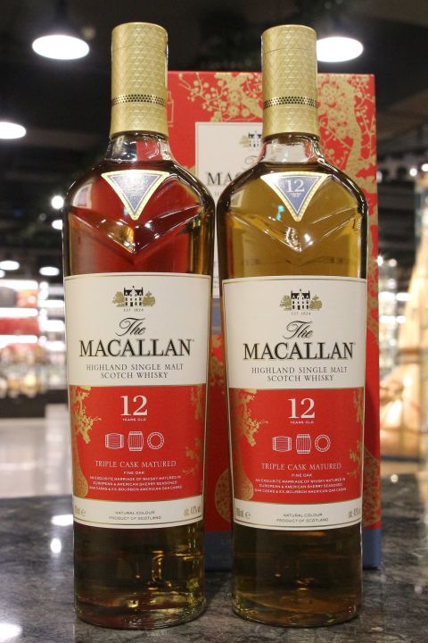 Macallan 12 Years Triple Cask Year of the Pig 麥卡倫 12年 三桶 豬年限定對酒 (700ml*2 ,40%)