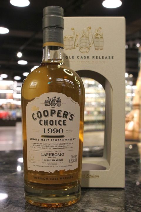 (現貨) Cooper’s Choice - Laphroaig 1990 27 Years 酷選大師 拉佛格 1990 波本桶 (700ml 41.2%)