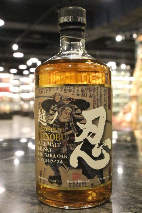 Koshi-No Shinobu Pure Malt Whisky Mizunara Oak 越ノ忍 水楢風味 純麥威士忌 (700ml 43%)