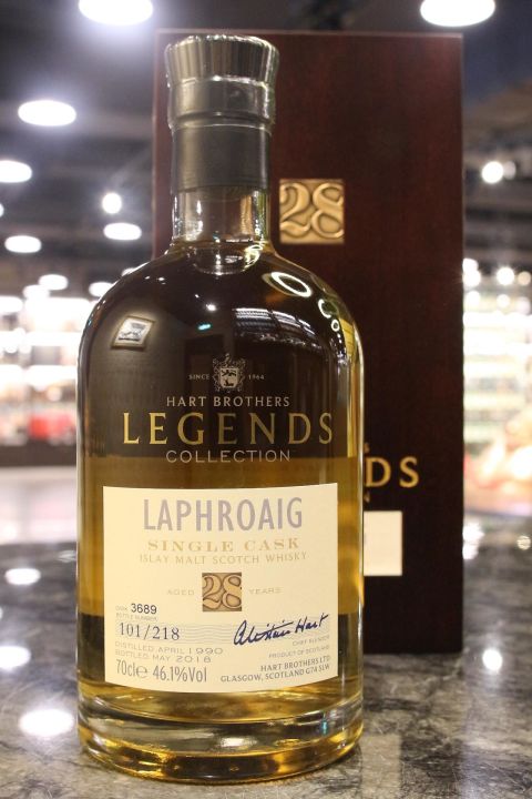 (現貨) Hart Brothers - Laphroaig 1990 28 years Single Cask 威伯特 拉佛格 28年 單桶原酒 (700ml 46.1%)