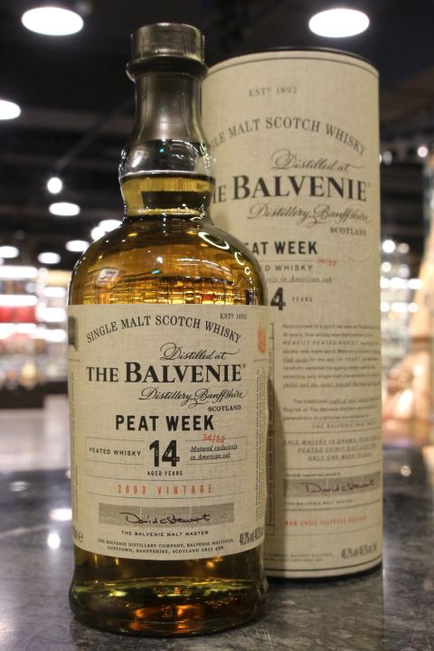 (現貨) The Balvenie 2003 14 Years Peat Week 百富14年 泥煤 單一麥芽威士忌 (700ml 48.3%)