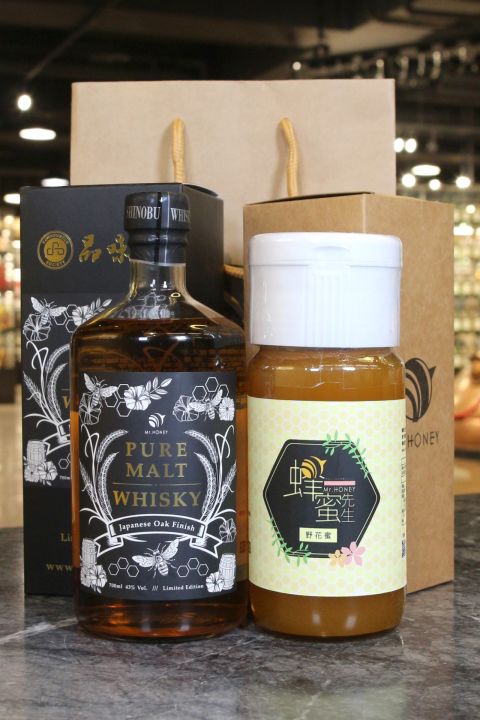 (現貨) Shinobu Japanese Oak Finish Whisky & Wildflower Honey Set 蜂蜜先生日本水楢桶威士忌+野花蜜