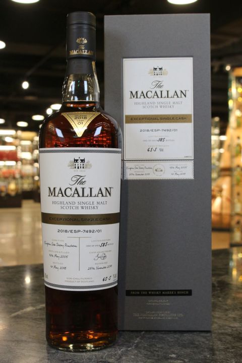 (現貨) Macallan Exceptional Single Cask 2018 Cask 01 麥卡倫 ESC系列 單桶原酒 (700ml 65.5%)