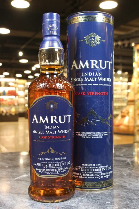 AMRUT Single Malt Whisky Cask Strength 雅沐特 原桶強度 藍標版 (700ml 61.8%)