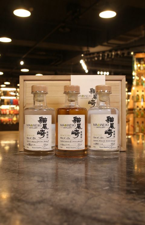 Maoweiki Distillery Wood Box Limited Set 貓尾崎蒸溜所 成長日記木盒組 (230ml*3)