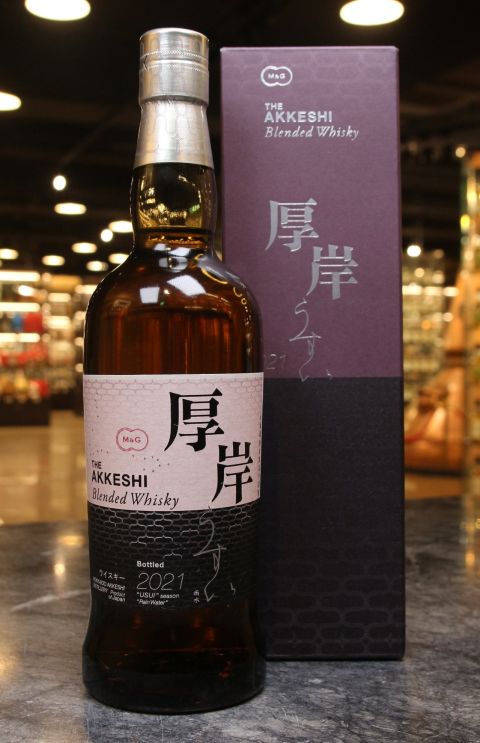 (現貨) 厚岸 2021 雨水 調和威士忌 Akkeshi Usui Rain Water Japanese Blended Whisky (700ml 48%)