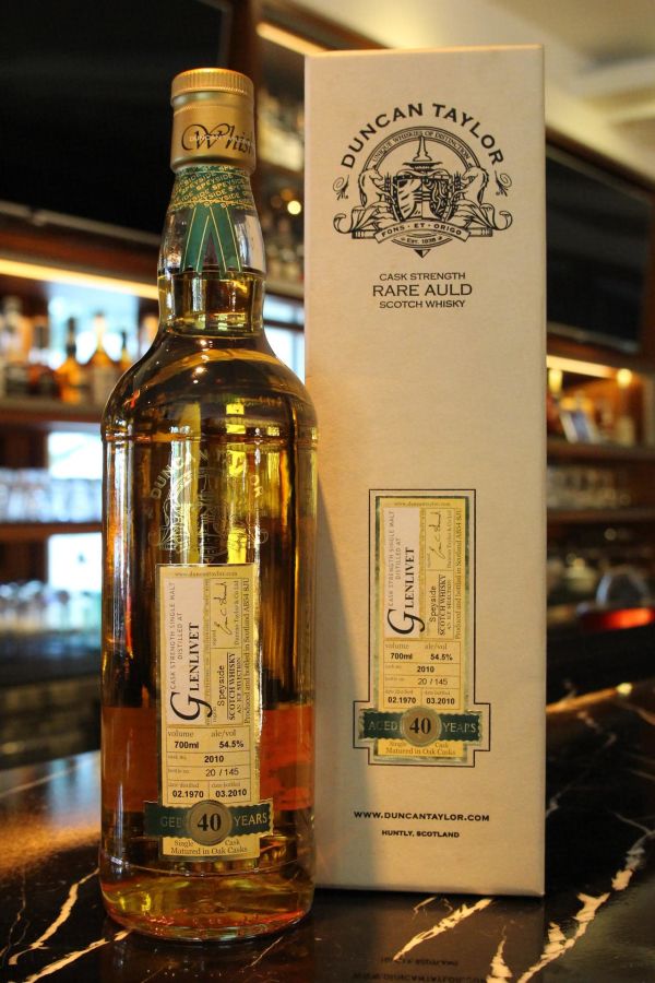 Duncan Taylor Rare Auld Glenlivet 40 years 當肯泰勒 格蘭利威 40年原酒 (700ml 54.5%)