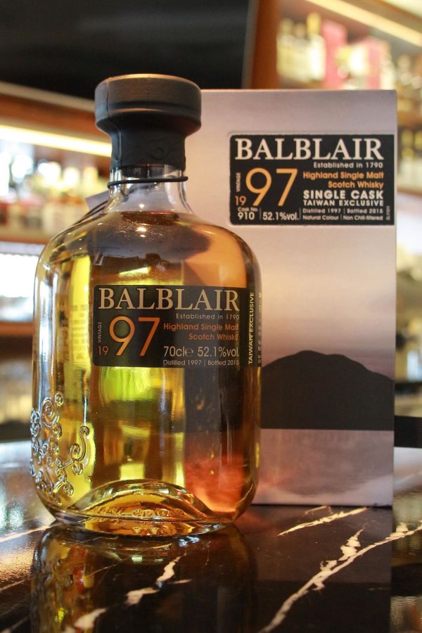 BALBLAIR Vintage 1997 Taiwan Exclusive 巴布萊爾 1997 單桶 桶號 910 (700ml 52.1%)