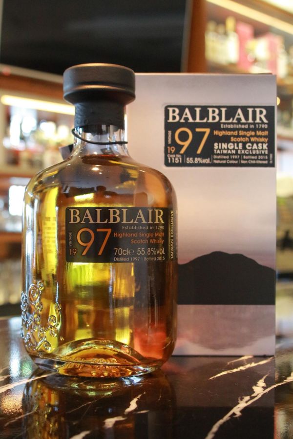 BALBLAIR Vintage 1997 Taiwan Exclusive 巴布萊爾 1997 單桶 桶號 1151 (700ml 55.8%)