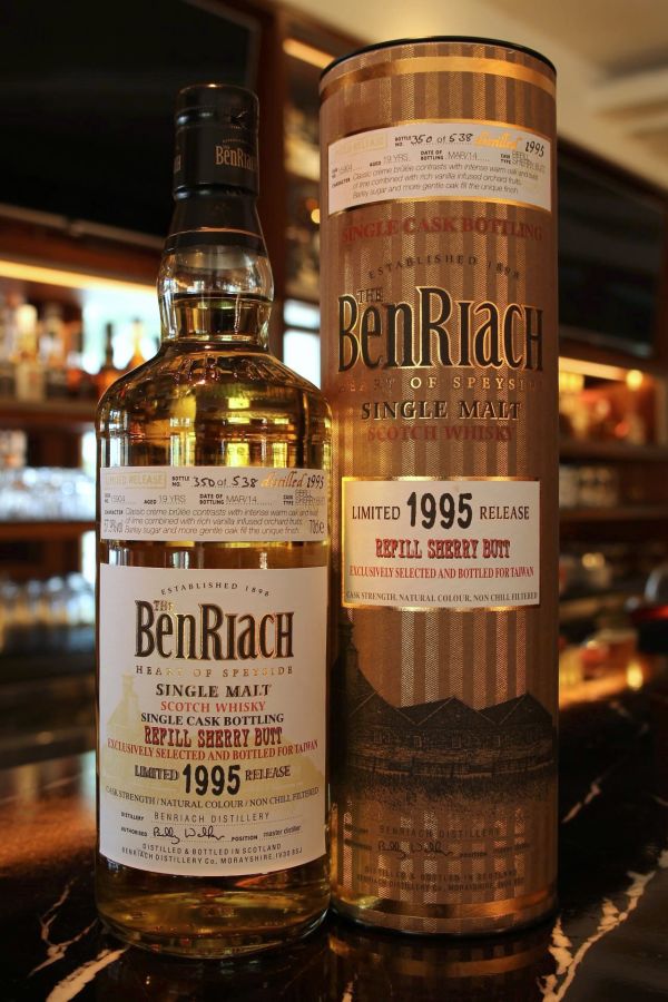 (現貨) BenRiach 19 years Refill Sherry Butt 班瑞克 19年 雪莉桶 單桶 (700ml 57.9%)