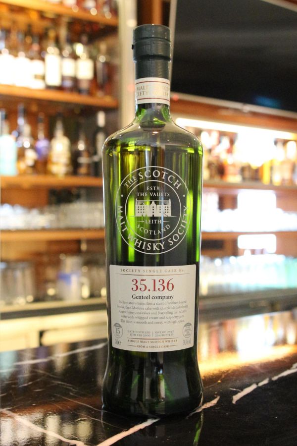 (現貨) SMWS 35.136 Glen Moray 15 years 格蘭莫雷 單桶原酒 15年 蘇格蘭威士忌協會 (700ml 59.5%)