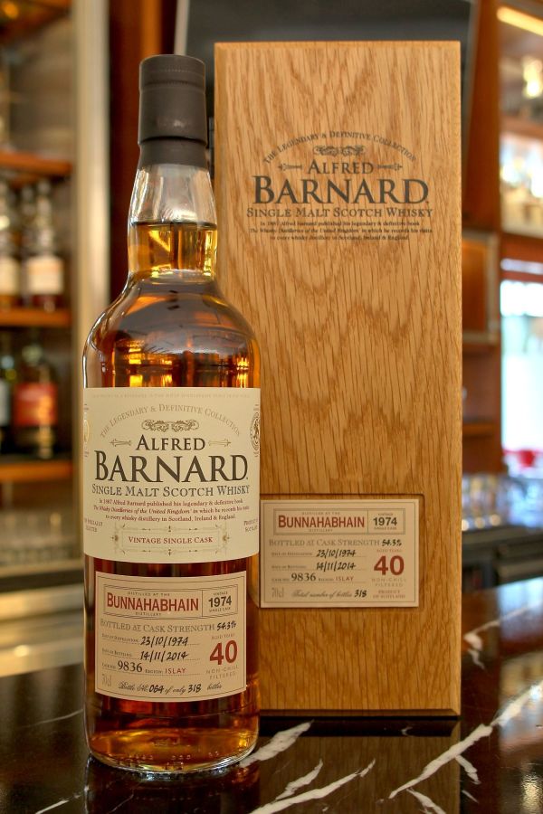 (現貨) ALFRED BARNARD Bunnahabhain 1974 40 years Single Cask 布納哈本 1974 40年 單桶原酒 (700ml 54.3%)