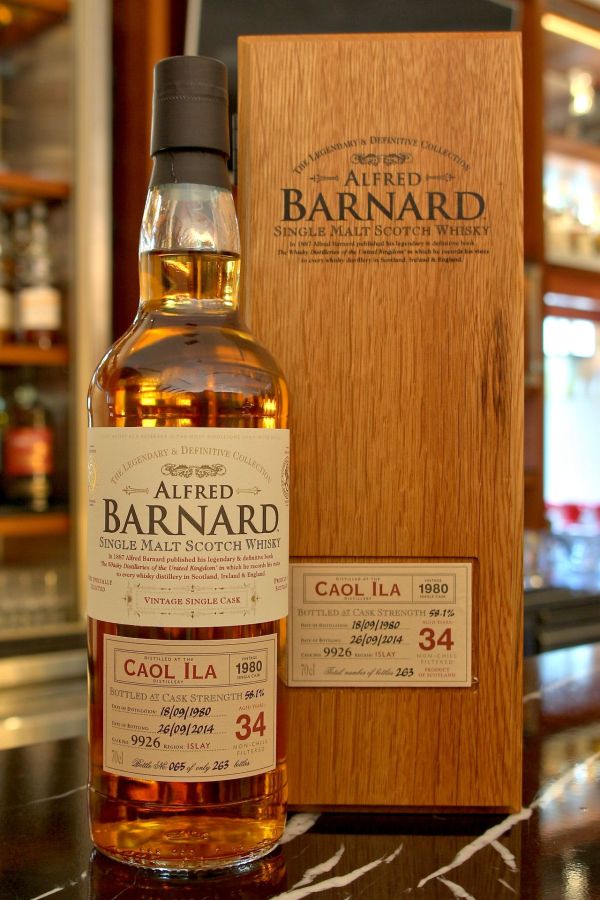 ALFRED BARNARD Caol Ila 1980 34 years Single Cask 卡爾里拉 1980 34年 單桶原酒 (700ml 58.1%)