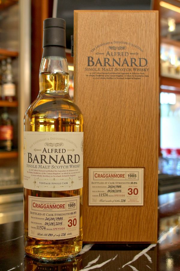 ALFRED BARNARD Cragganmore 1985 30 years Single Cask 克拉格摩爾 1985 30年 單桶原酒 (700ml 53.9%)