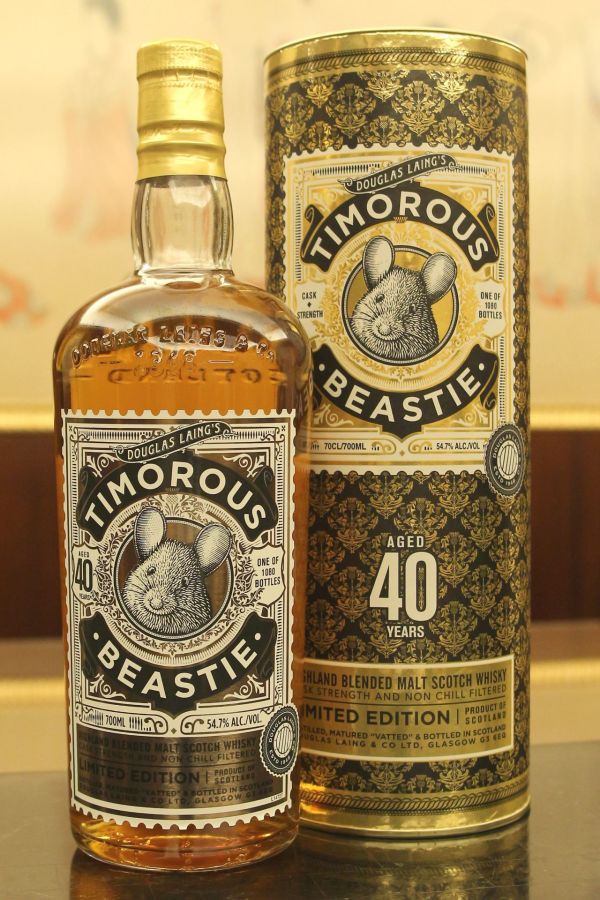 Douglas Laing Timorous Beastie 40 years 道格拉斯蘭恩 黃金鼠 40年 限量版 (700ml 54.7%)