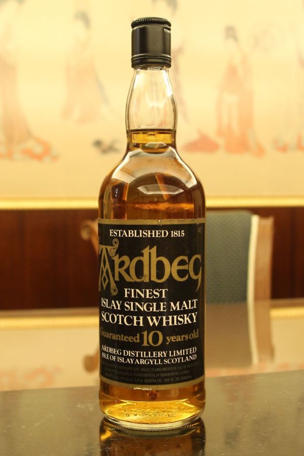 (現貨) Ardbeg 10 years bottled 1980s 雅柏 10年 舊版 旋蓋透明瓶 (750ml 40%)
