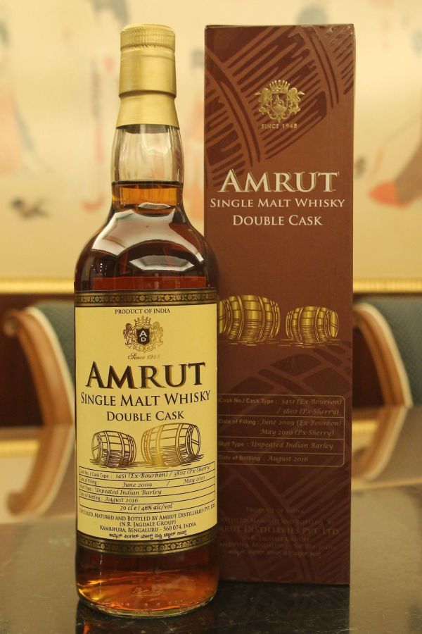 (現貨) India Amrut Double Cask Batch 2 印度 雅沐特 2010 波本雪莉雙桶  (700ml 46%)