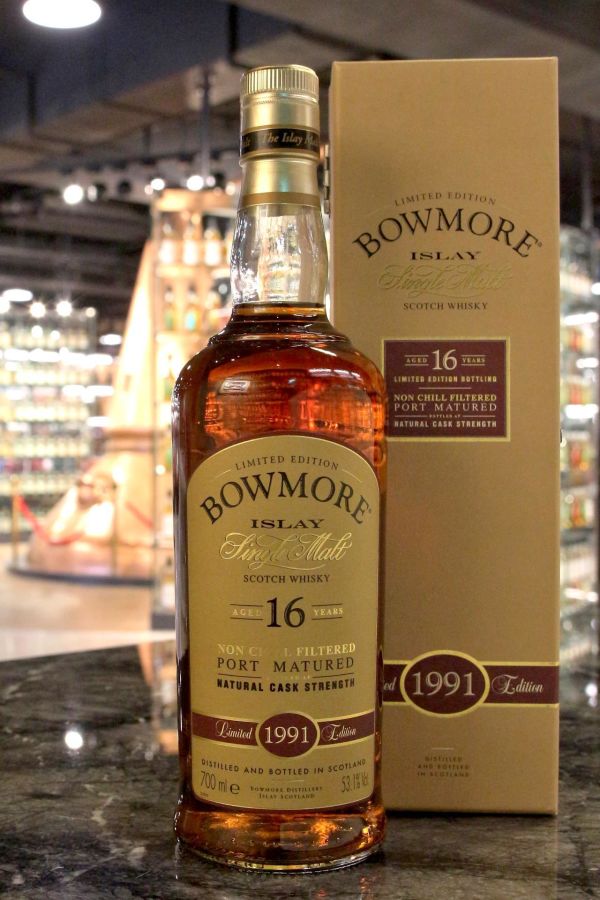 (現貨) Bowmore 1991 16 Years Port Matured Cask Strength 波摩 1991 16年 波特桶 原酒 (700ml 53.1%)