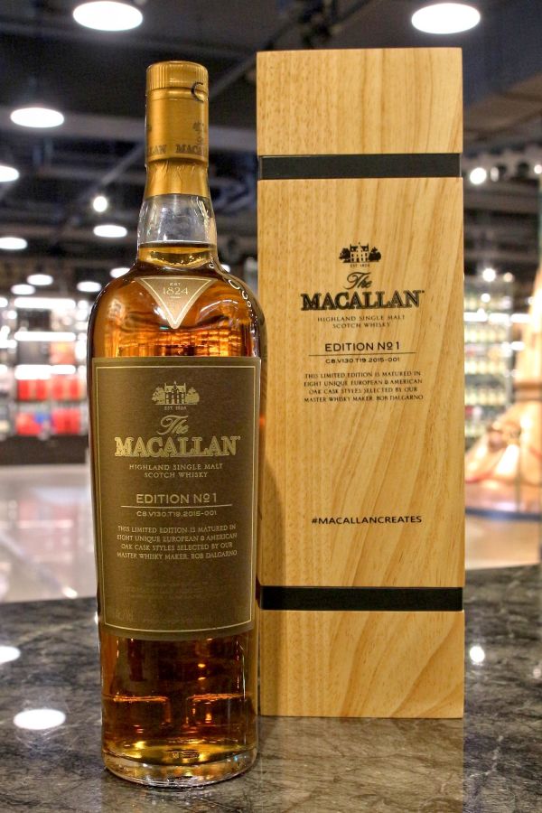 Macallan Edition No 1 麥卡倫2015年度限量editon No 1 木盒版 700ml 48 Kuva Whisky 古華酒藏