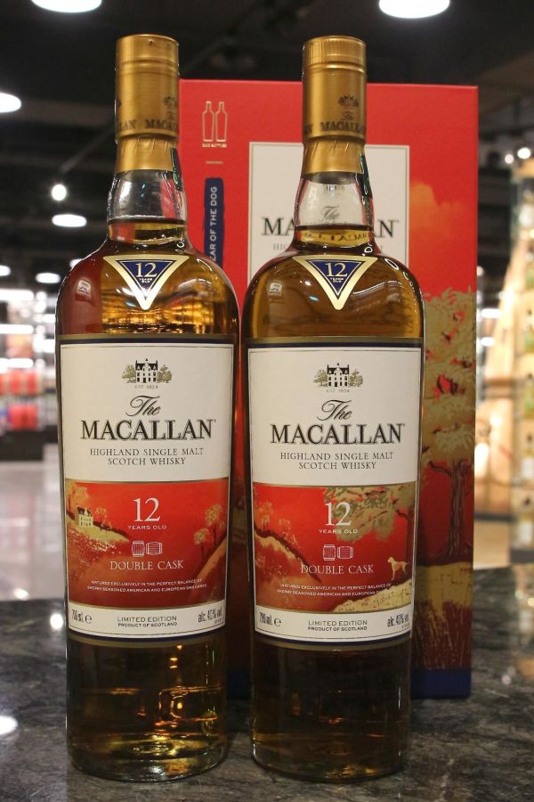 Macallan 12 Years Double Cask Year of the Dog 麥卡倫 12年 狗年限定對酒 (700ml*2 ,43%)