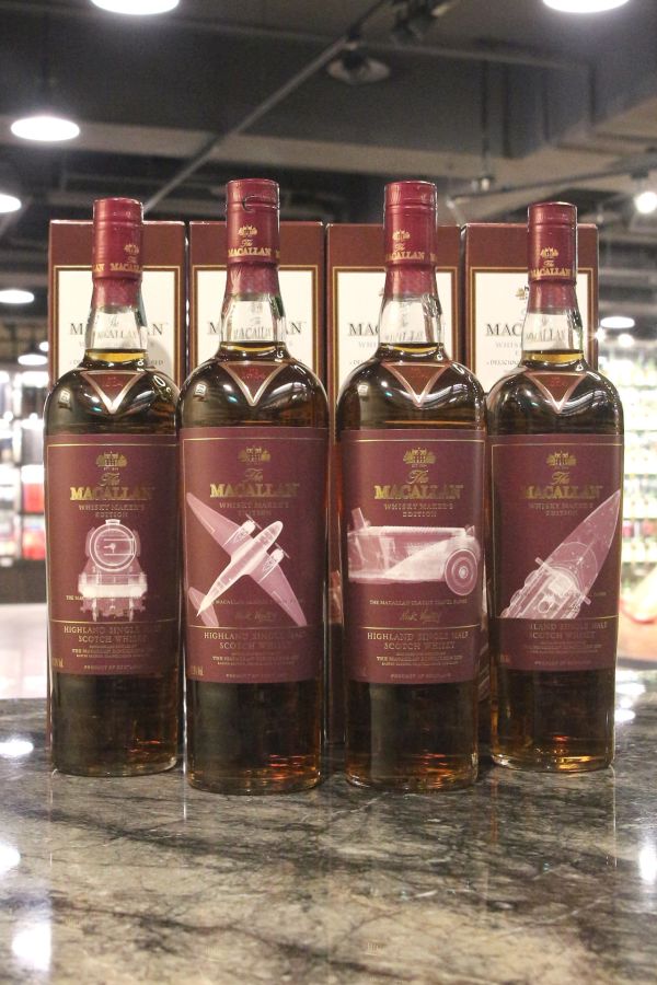 (現貨) Macallan Maker’s Edition - Classic Travel Range 麥卡倫 釀酒師精選 旅行年代組 X光版 (700ml*4 ,43%)