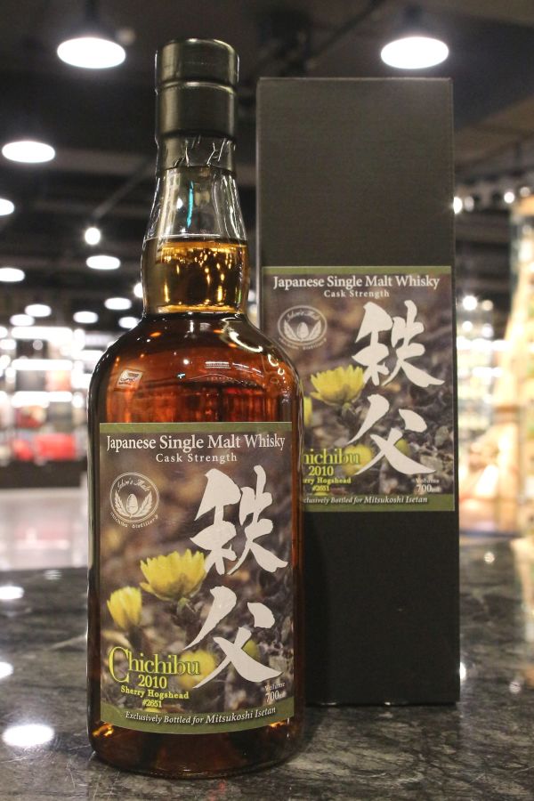 (現貨) Chichibu 2010 Single Cask Sherry Hogshead for Isetan 秩父 2010 雪莉單桶 伊勢丹限定 (700ml 59%)