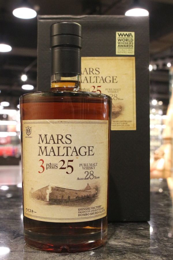 現貨) Mars Maltage 3 Plus 25 Years Pure Malt 本坊酒造28年3+25 WWA