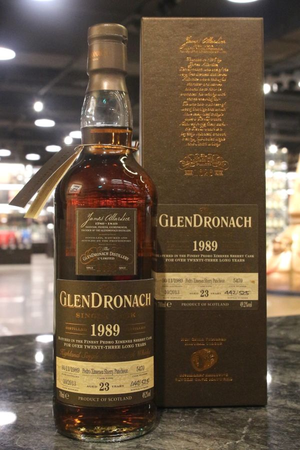 GLENDRONACH 1989 23 years PX Sherry 格蘭多納 1989 23年 雪莉桶 單桶 (700ml 49.2%)