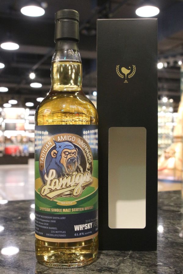 (現貨) TWF - Miltonduff 2008 Single Cask 米爾頓道夫 波本單桶 Lamigo桃猿 x Whisky Taste 2018 (700ml 61.8%)