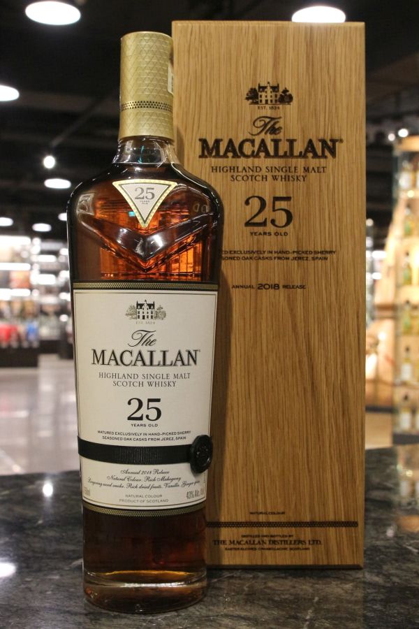 (現貨) Macallan 25 Years 2018 Release 麥卡倫 25年 2018版 (750ml 43%)
