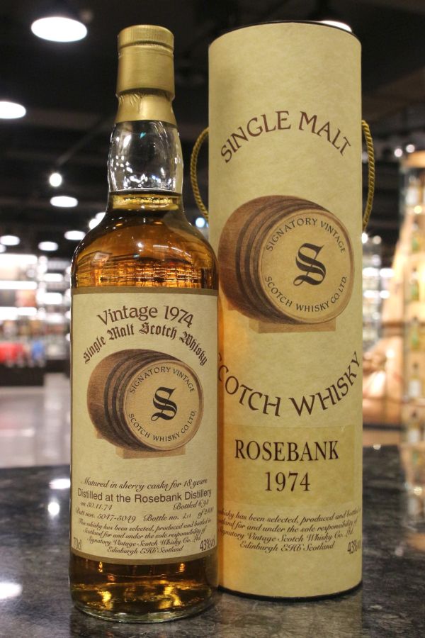 Signatory Vintage Rose Bank 1974 18 Years 聖弗力 玫瑰河畔 1974 18年 (700ml 43%)