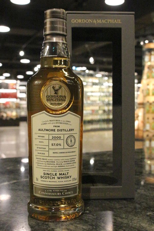 (現貨) G&M - Aultmore 2000 18 Years American Hogshead 雅墨 2000 18年 豬頭桶 (700ml 57%)