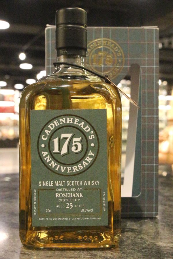 (現貨) Rosebank 1991 25 Years - Cadenhead’s  凱德漢 玫瑰河畔 1991 25年 原酒 (700ml 50.5%)