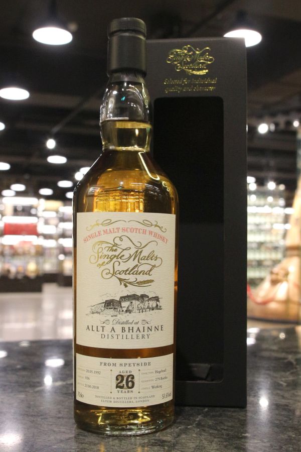 SMOS - Allt a Bhainne 1992 26 Years Hogshead 歐特凡因1992 26年 單桶 (700ml 51.6%)