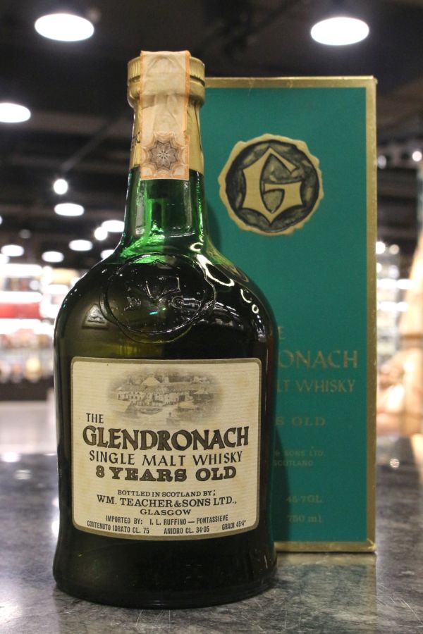 (現貨) Glendronach 8 Years Dumpy Green 格蘭多納 8年 義大利版 1970年代裝瓶 (750ml 45.4%) 