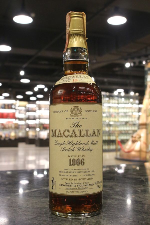 (現場) Macallan 1966 18 Years Sherry Wood 麥卡倫 1966 18年 雪莉桶 (750ml 43%)