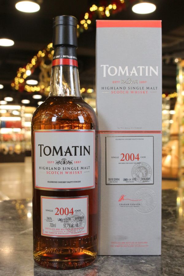 Tomatin 2004 Single Cask Oloroso Finish 湯馬丁2004 雪莉桶單桶 (700ml 57.7%)