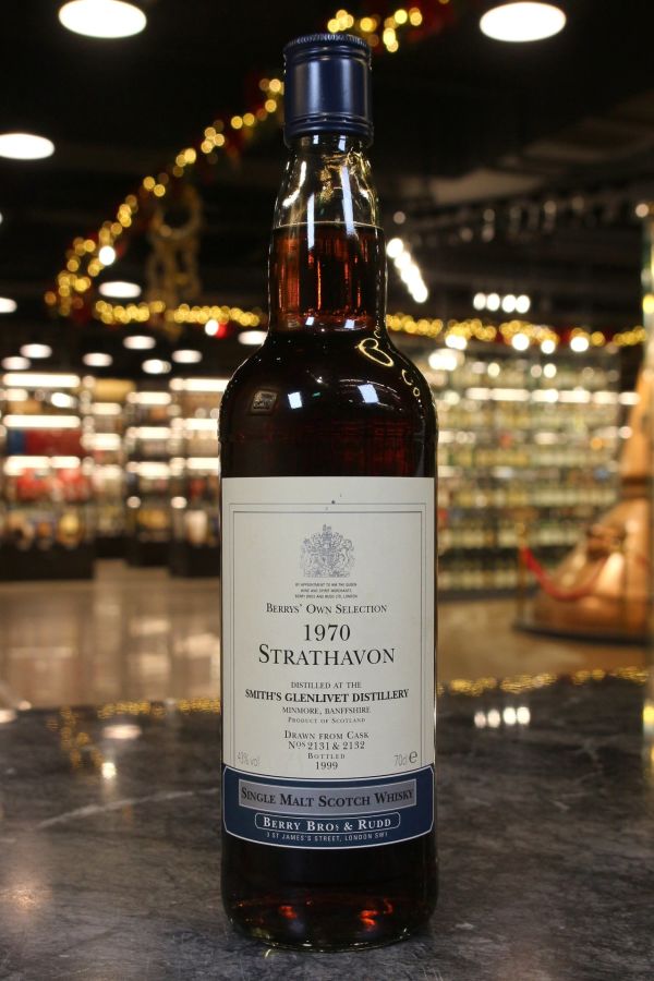 (現貨) BBR Strathavon Glenlivet 1970 Berry’s Own Selection 貝瑞兄弟 格蘭利威 1970 (700ml 43%)