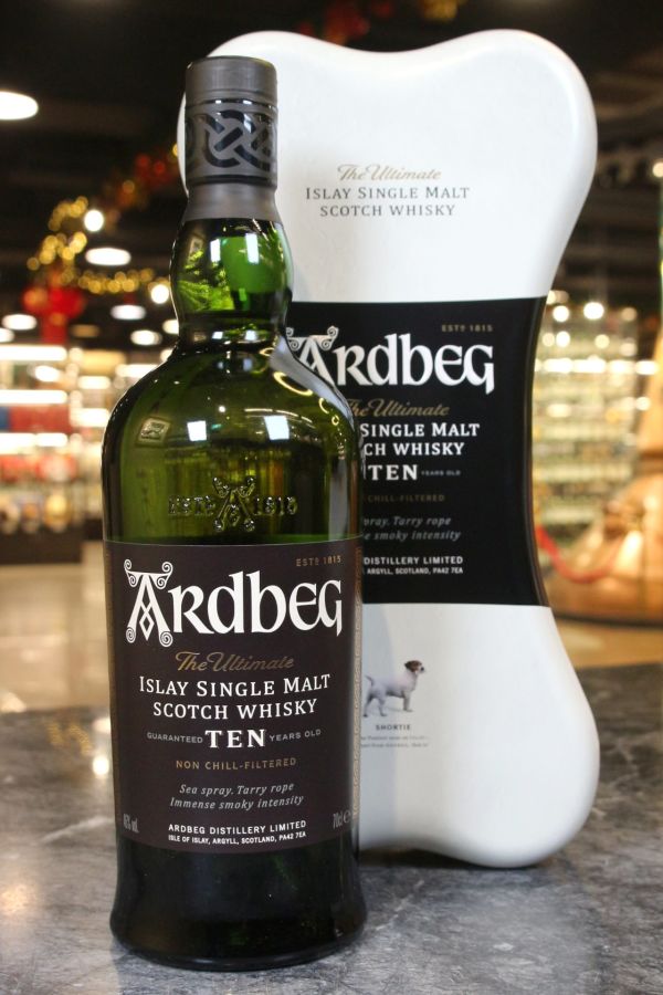 Ardbeg 10 Years Ardbone Gift Pack 雅柏 阿貝 10年 狗骨頭禮盒版 (700ml 46%)