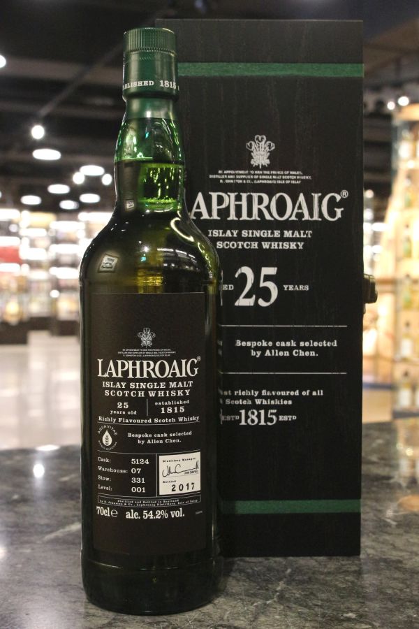 (現貨) Laphroaig 25 Years Single Cask #5124 Aqua Vitae 拉佛格 25年 單桶 (700ml 54.2%)