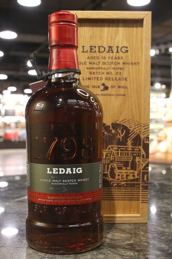 (現貨) Ledaig 18 Years Limited Edition Batch No.03 里爵 18年 特別版 (700ml 46.3%)