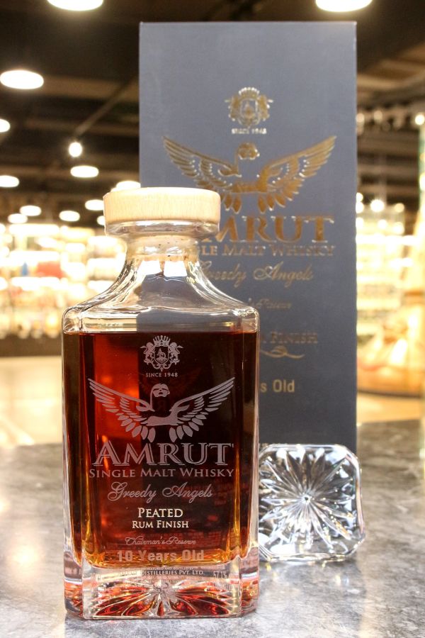 (現貨) AMRUT Greedy Angle 10 Years Peated Rum Finish 貪婪天使10年特別版 泥煤蘭姆 (700ml 57.1%)